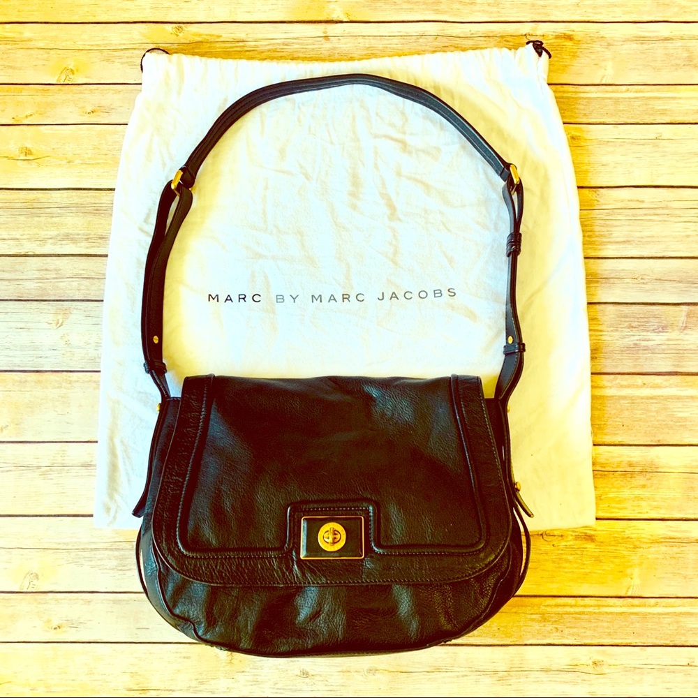 Marc by Marc Jacobs black leather purse 14” X 10” - Picture 1 of 8